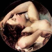 Brocky, Karoly Sleeping Bacchante oil painting reproduction